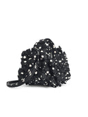Mini Borsa Ganni 'Hobo' In Tessuto Nero