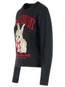 Ganni 'Phantom' Grey Wool Blend Sweater