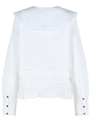 Camicia Ganni in cotone bianco