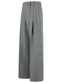 Ganni Grey Wool Blend Trousers