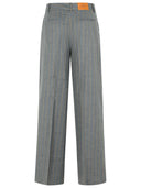 Ganni Grey Wool Blend Trousers