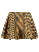Ganni Brown And Black Polyester Skirt