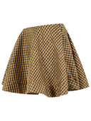 Ganni Brown And Black Polyester Skirt