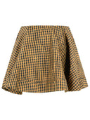 Ganni Brown And Black Polyester Skirt