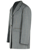 Ganni Grey Wool Blend Blazer