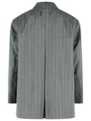 Ganni Grey Wool Blend Blazer