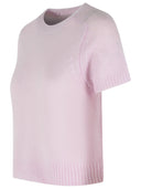 Lisa Yang 'Siona' Soft Dahlia Cashmere And Silk T Shirt