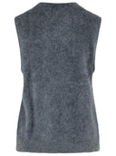 Lisa Yang 'Yasmine' grafiet kasjmier vest