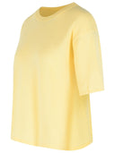 Lisa Yang 'Rubie' Cotton And Lemon Cashmere T Shirt