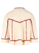 Isabel Marant Etoile 'Juline' Beige And Red Cotton Blouse