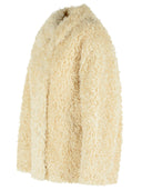 Isabel Marant Etoile 'Tarvey' Beige Faux Fur Jacket