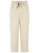 Isabel Marant Etoile 'Bilna' Beige bomuldsblandingsbukser