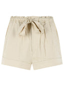 Isabel Marant Etoile 'Birva' shorts i beige bomuldsblanding