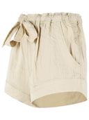Isabel Marant Etoile 'Birva' shorts i beige bomuldsblanding