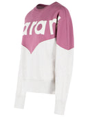 Isabel Marant Etoile 'Houston' Cotton Sweatshirt With 'Millyny' 'Mauve Mist' Logo