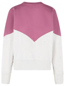 Isabel Marant Etoile 'Houston' Cotton Sweatshirt With 'Millyny' 'Mauve Mist' Logo