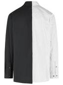 Mm6 Maison Margiela – Baumwollhemd „Color Block“ in Schwarz und Weiß
