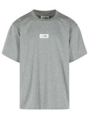 T-shirt en coton gris Mm6 Maison Margiela