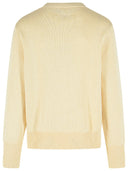 Mm6 Maison Margiela Ivory Cotton Blend Sweater