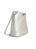 Mm6 Maison Margiela 'Japanese Crossbody' Silver Lear Bag