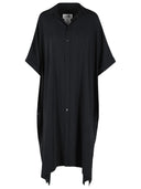 Mm6 Maison Margiela Sort polyesterkjole