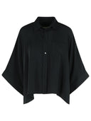 Mm6 Maison Margiela Black Polyester Cape