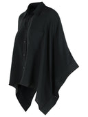 Mm6 Maison Margiela Black Polyester Cape