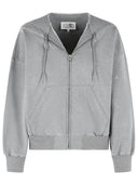 Mm6 Maison Margiela Graues Baumwoll-Sweatshirt