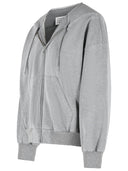 Mm6 Maison Margiela Sudadera De Algodón Gris