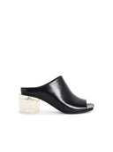 Mm6 Maison Margiela 'Anatomic' Black Lear Mules
