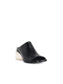 Mm6 Maison Margiela 'Anatomic' Black Lear Mules