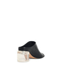 Mm6 Maison Margiela 'Anatomic' Black Lear Mules