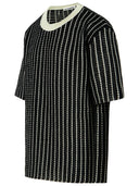 Jil Sander 'Crochet' T-shirt en coton noir