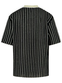 Jil Sander 'Crochet' T-shirt en coton noir