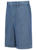 Jil Sander Blue Cotton Bermuda Shorts