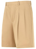 Jil Sander Beige Cotton Bermuda Shorts