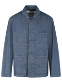Jil Sander Blue Cotton Jacket