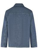 Jil Sander Blue Cotton Jacket