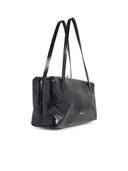 Jil Sander Small 'Goji Pillow' Black Lear Bag