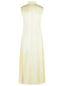 Jil Sander Vestido marfil de acetato y viscosa