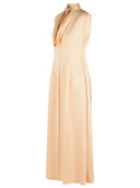 Jil Sander Acetate And Peach Viscose Dress