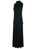 Jil Sander zwarte viscosemix jurk
