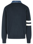 Maglione in misto cotone blu Dsquared2