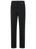 Versace Pantalones de lana virgen negros
