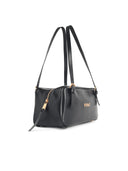 Versace 'Tag' Black Lear Bag