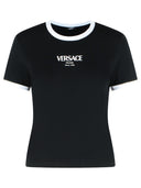 Versace Black Viscose T Shirt