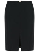 Versace zwarte scheerwollen rok