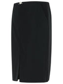 Versace zwarte scheerwollen rok