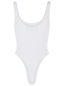 Versace White Stretch Cotton Bodysuit