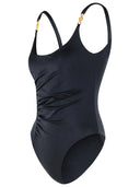 Versace Maillot de bain noir en mélange de polyamide